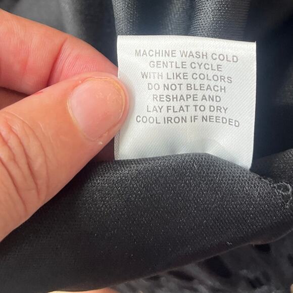 Shannon Ford NY Crochet Lace Womens Top Sz XL Boho Goth Witchy Whimsigoth Black - Picture 10 of 10